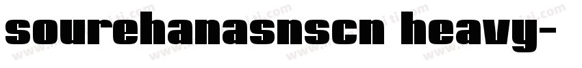 sourehanasnscn heavy字体转换